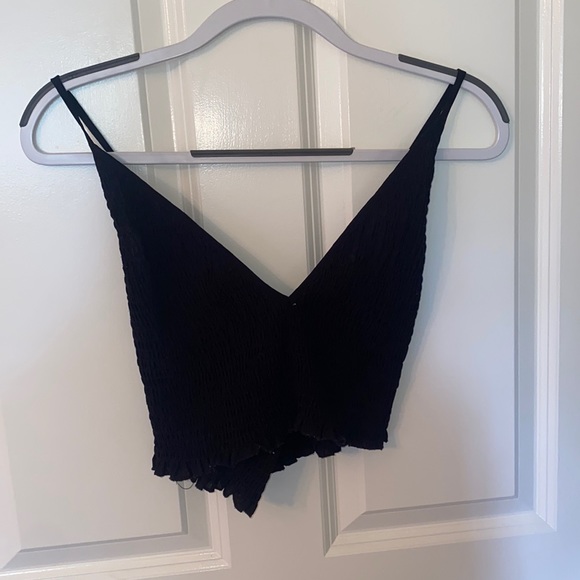Black crop top - Picture 1 of 3